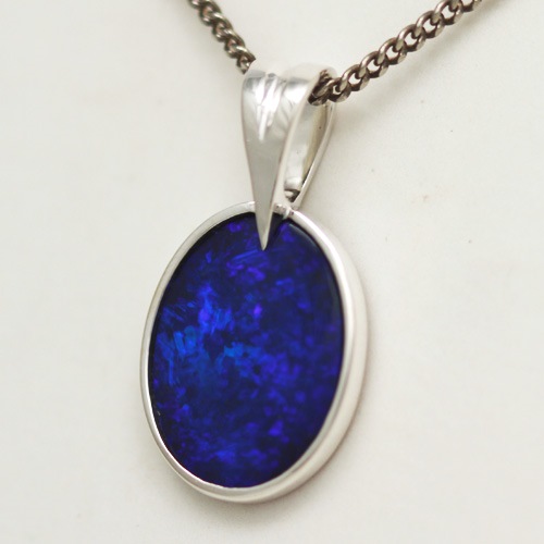 Stirling silver Pendant with OPAL DOUBLET 